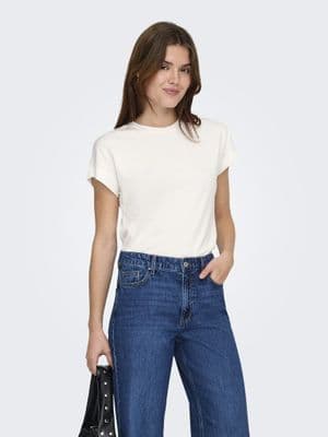 ONLY  Erica S/S Top | Cloud Dancer