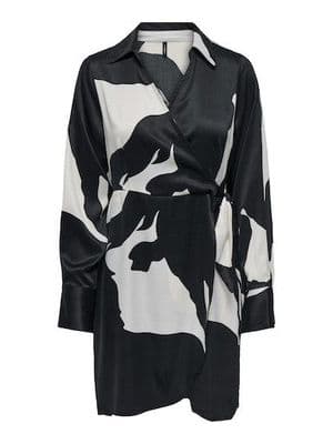 ONLY Jane Life L/S ISA Dress| Black Print