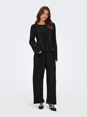 ONLY Pery String Long Pant  | Black