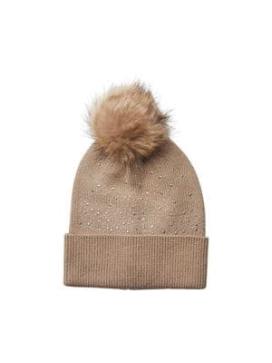 Pieces Jasmine Sequins Hood  | Silver Mink