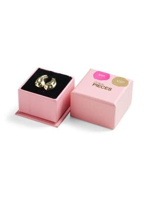 Pieces Natilla Earrings Plated | Golden