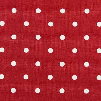 Prestigious Full Stop PVC Oil Cloth    | Red