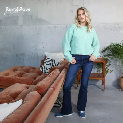 Rant & Rave Kym Flare Jeans | Dark Indigo RR42-O15