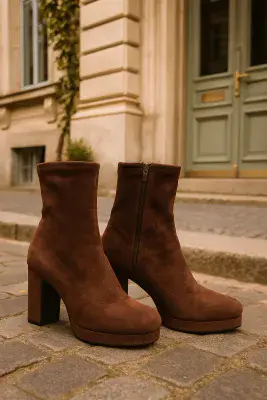 Rant & Rave Sofia Sock Boots | Brown RRSH-068