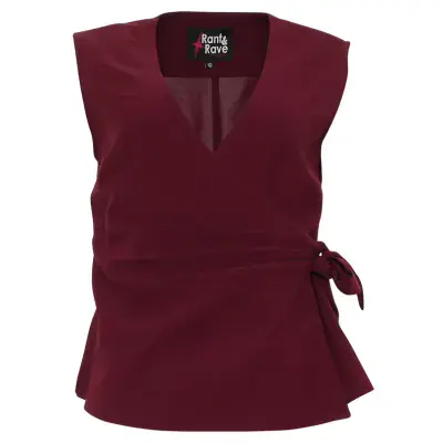 Rant & Rave Zabrina Waistcoat | Cranberry RR42-O26