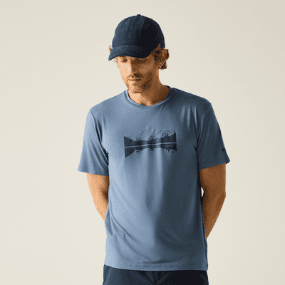 Regatta  Fingal Stretch T-Shirt |  China Blue RMT342