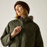 Regatta  Freyla Quilted Jacket  | Khaki RWN387