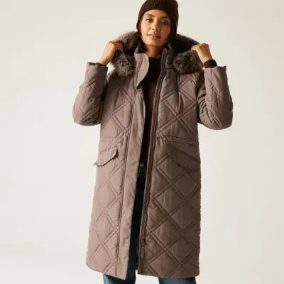 Regatta  Freyla Quilted Jacket  | Mocha RWN387
