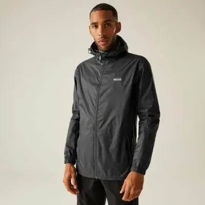 Regatta Men's Pack-It III Waterproof Jacket | Seal Grey RMW281