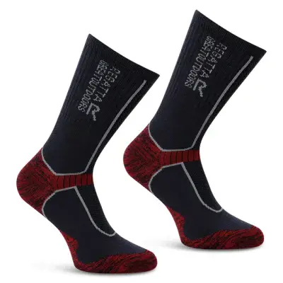 Regatta  Mens Merino Wool Hiker Sock| Grey /red RMH062