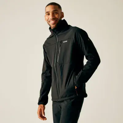 Regatta Moutdale  Shell Zip Jacket| Black RML282