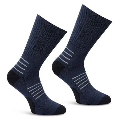 Regattav Mens 2 Pack Bamboo Sock| Navy/grey RMH061