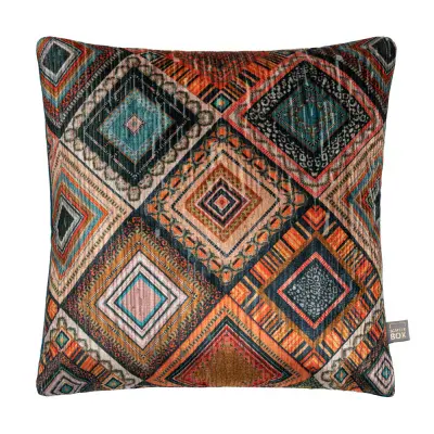 Scatter Box Rio Filled Cushion 43 x 43 cm  | Teal / Orange 3PT1148A