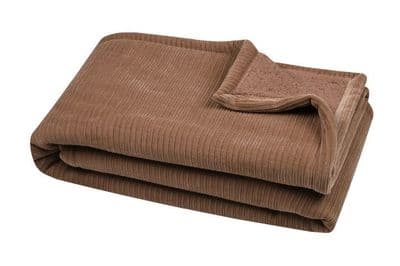STOF France Clayton Cord Throw 130X160CM | Camel P2D513002