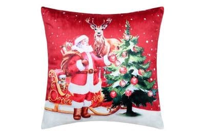 STOF France Noel Filled Cushion 40x40cm | Red  C0D834001