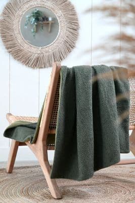 STOF France Paddou Throw 125x150cm| Khaki