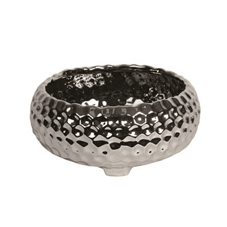 Straits 30862 Ceramic Dimple Bowl Silver