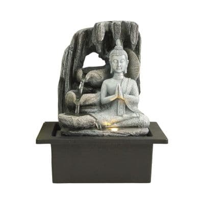 Straits Praying Buddha Water feature 25 cm | Earth 32613