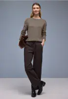 Street One Round Neck Pullover | Mocha 303766