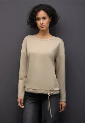 Street One Silk Look Shirt | Beige 324173