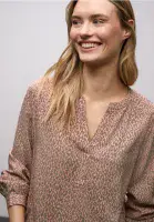 Street One Split Neck Tunic Blouse | Apricot 346320