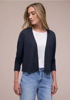 Street One Summer Knit Cardigan | Navy 324788