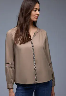 Street One Tunic Blouse | Mocha 346315