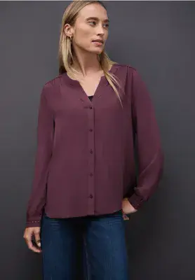 Street One Tunic Blouse With Stud Details | Berry 346158