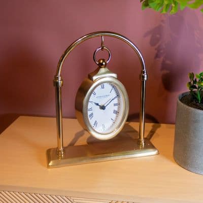 TARA Edward and Florence Hanging Clock | Gold TL6361