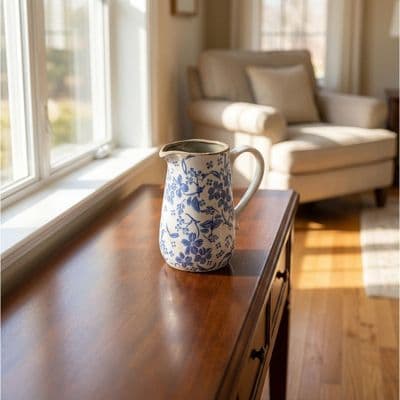 TARA Floral Pitcher | Blue  TL7295