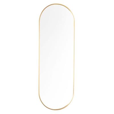 TARA  Modena Pill Shape  Wall Mirror 40x120cm  | Gold TL7232