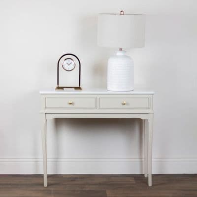 TARA Monroe 2 drawer Console With Marble Top|NaturalTL7222