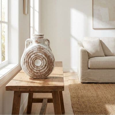 TARA Rustic Vase 20cm | Sand TL7332