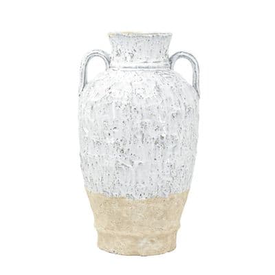 TARA Two-Handled Flower Vase 40cm| White TL7179