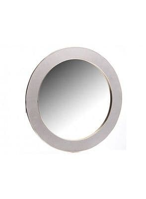 The Grange Collection  Flannelette Round Wall Mirror | Grey KS30