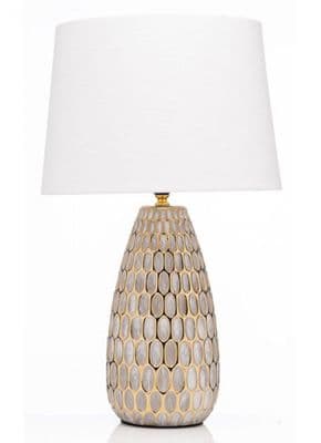 The Grange Collection Honeycomb Design Lamp 33x55cm | LK30