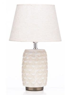 The Grange Collection Shell Design Ceramic Lamp 14.5x28x46cm | Cream ZC28