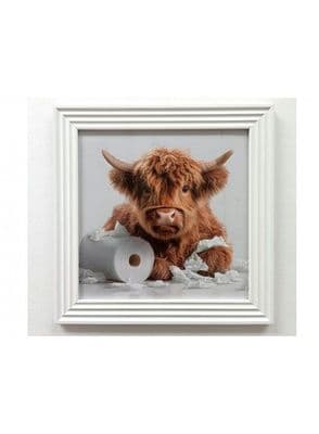 The Stonewall Gallery Framed Picture Baby Bison  40x40x1.7cm | ZH52