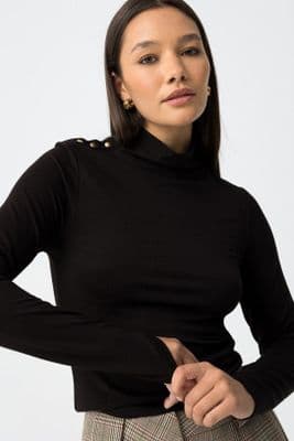 Tiffosi Barila L/S Polo | Black 10061711