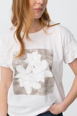 Tiffosi Lydia S/S  T-Shirt | White 10065798