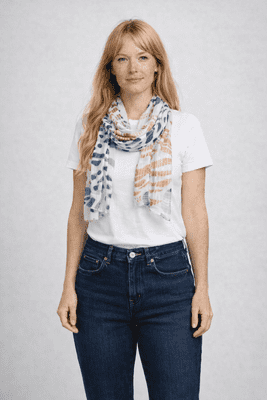Tiffosi Shell Scarf | Aqua 10065654