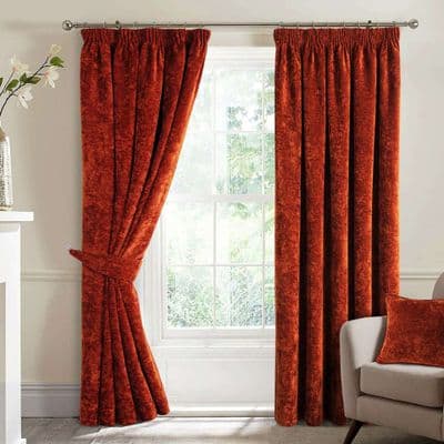 Tom Devaney Camden Blackout Curtains | Terracotta