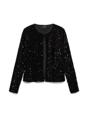 Vero Moda Bella LS O-Neck Short Cardigan | Black