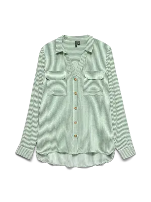 Vero Moda Bumpy L/S Shirt | Green