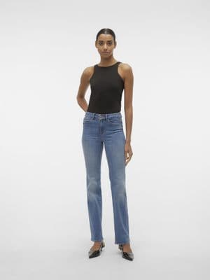 Vero Moda Flash Mr Straight Jeans | Med Blue
