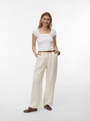 Vero Moda  Jaden MW Pants | Cloud Dancer