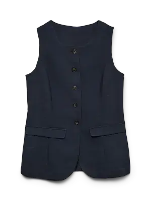 Vero Moda Jaliah Vest | Navy