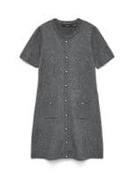 Vero Moda Johanna SS O-Neck Dress | Grey