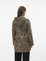 Vero Moda Malou Coated Printed Jacket| Light Brown