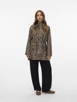 Vero Moda Malou Coated Printed Jacket| Light Brown